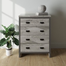 Boston 4 Drawer Chest of Drawers Grey