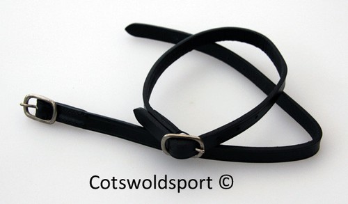 Black leather spur - spur, straps