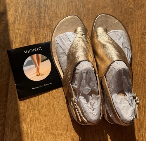 Vionic eu43 gold metallic - eu43,