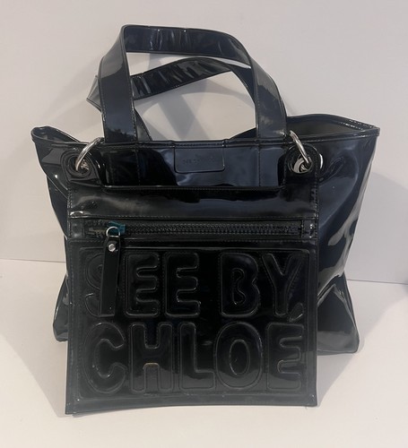 See chloe black patent pvc - see,