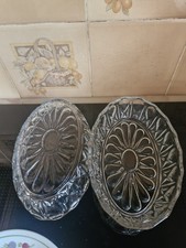 Vintage pressed glass dish from Reims France