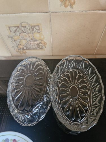 Vintage pressed glass dish