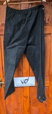 Vintage BARBOUR STYLE Waxed Cotton Motorcycle Trousers EXTRA LARGE SIZE