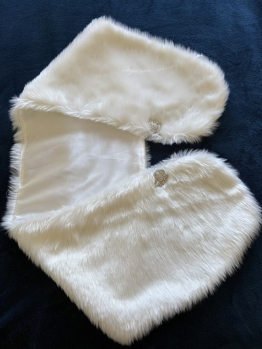 Ivory faux fur - ivory, bolero