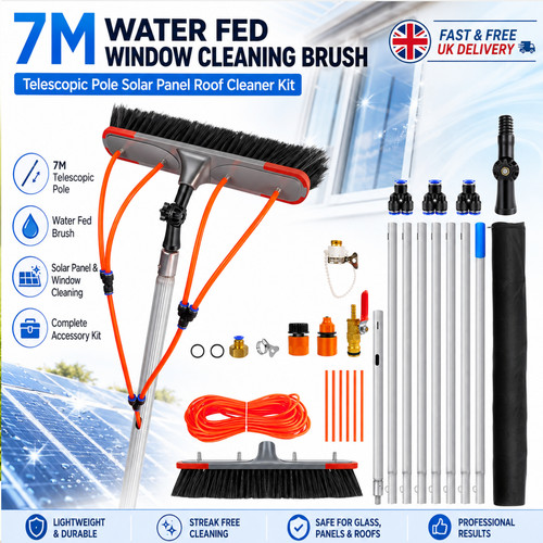Water fed window cleaning - water,