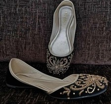 Size 4, EU 37 , Black Khussa 