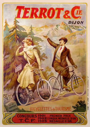 Terrot vintage bicycle poster - vintage,