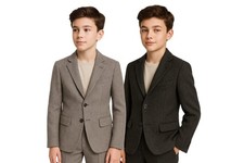 Baby Boys Herringbone Tweed