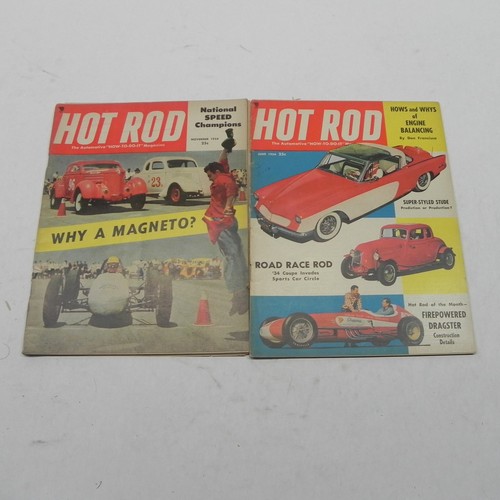 1954 hot rod magazine - lot, of