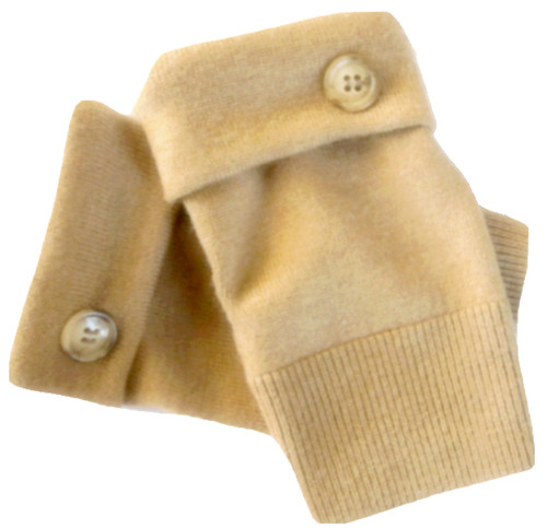 Fingerless gloves camel brown - fingerless,