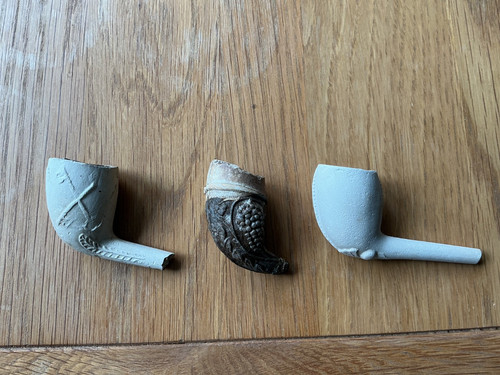 Tobacco clay pipes victorian - tobacco,