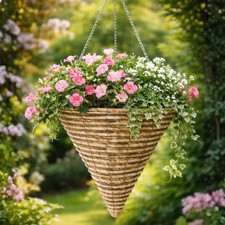 14" Hanging Basket Cone Lined