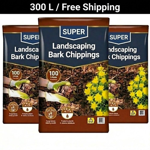 Garden bark chippings 300l - garden,