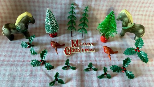 Vintage christmas cake - vintage,