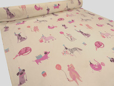 LAURA ASHLEY PETS PINK Cotton