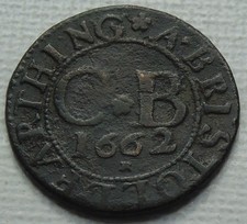 1662 Bristol Copper Farthing