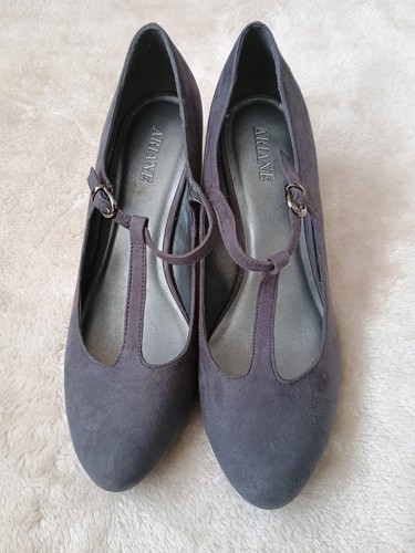 Charcoal grey bar heels size - grey,