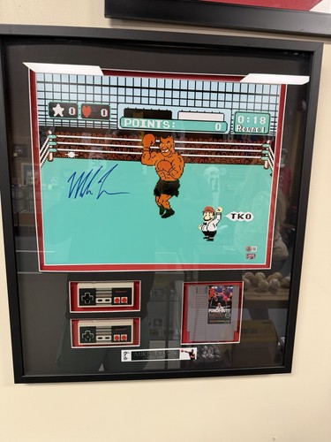 Mike tyson signed punch out - mike,