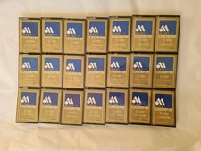 AUDIO MAGNETICS C120 VINTAGE USED CASSETTE TAPES LOT OF 21 CASSETTES