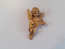 Wall Hanging Gold Cherub Baby
