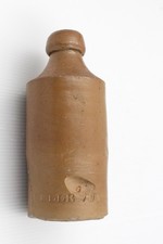 VINTAGE c1880s BELLE VUE MANCHESTER BOURNE DENBY STONE GINGER BEER BOTTLE