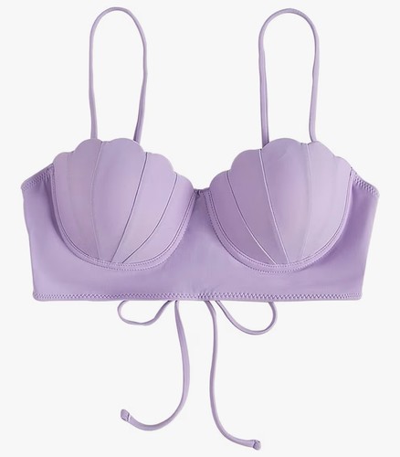 Strappy seashell bikini top - seashell,
