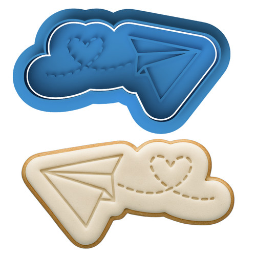 Paper plane cookie cutter - paper,