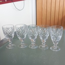 5 x Royal Doulton Crystal