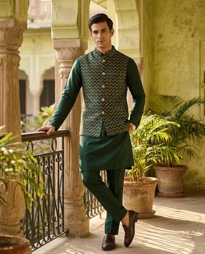 Mens silk brocade - silk,