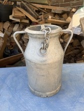 vintage French Aluminium Milk