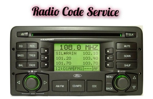 Ford radio code service - radio,