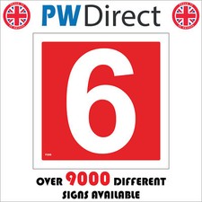 FI206 NUMBER 6 SIX SIGN