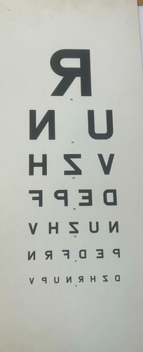 Vintage eye test chart - vintage,