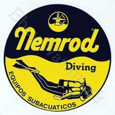 Nemrod diving decal sticker