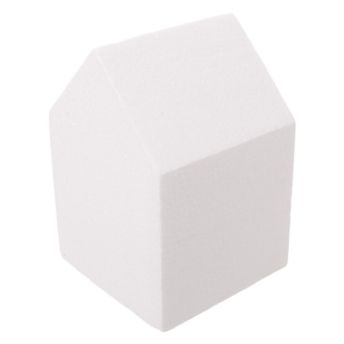 Unpainted foam house craft - ,