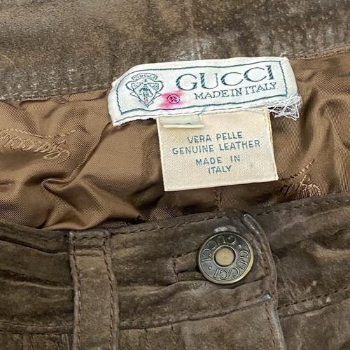 Vintage 80s gucci suede - 80s,