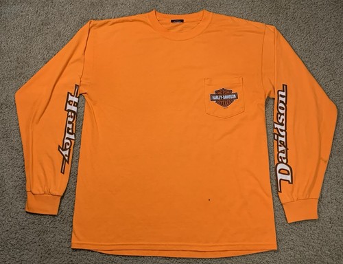Harley davidson large orange - harley,