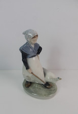Vintage Royal Copenhagen Figurine #528 Girl with Goose (1015) *