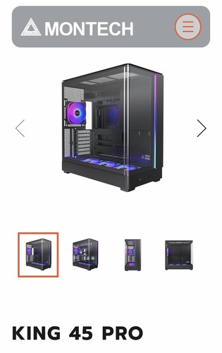 Montech king pro black - black, pc