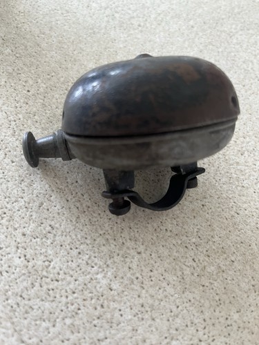 Vintage metal bicycle bell - vintage,