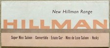 HILLMAN RANGE Car Sales