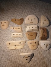 13 Wooden Climbing Holds
