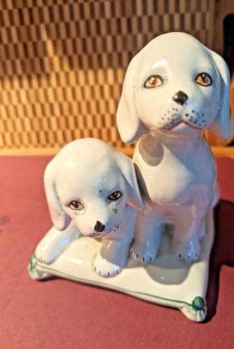 Vintage italian pottery - pottery, dogs