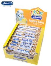 10 X JOHNSONS CANARY HONEY BAR SMALL BIRD HANGING CAGE SEED TREAT STICK FINCHES