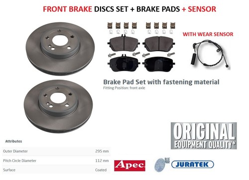 Front axle brake - front, &