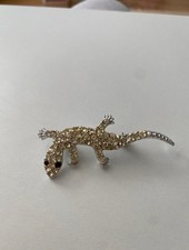 rhinestone vintage lizard