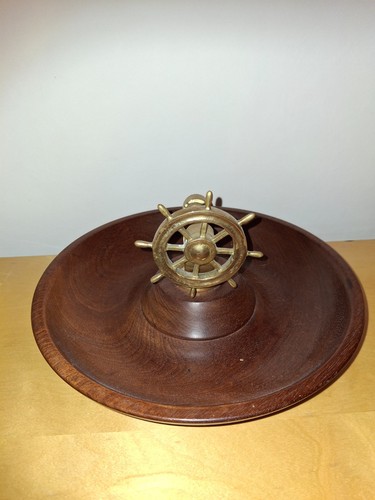 Vintage ship wheel nutcracker - vintage,