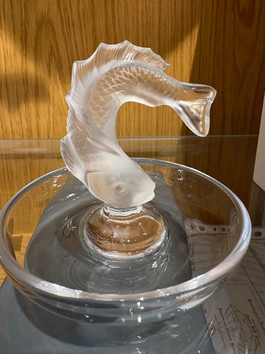 Lalique carp fish cendrier - fish,