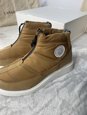 Canada Goose White Label Cypress Puffer Boots  New W/ Box Sandal Wood White Sz 9