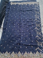 Indian Saree Blouse - Navy Blue